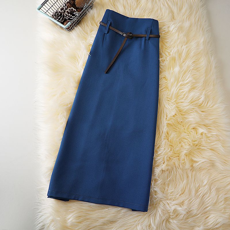 High Waist Straight A-line Skirt