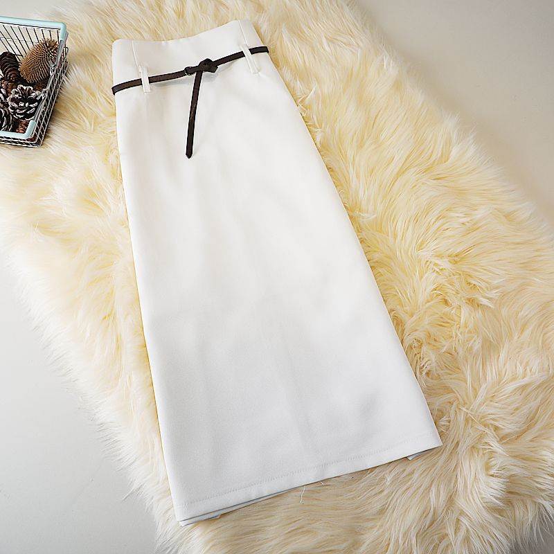 High Waist Straight A-line Skirt