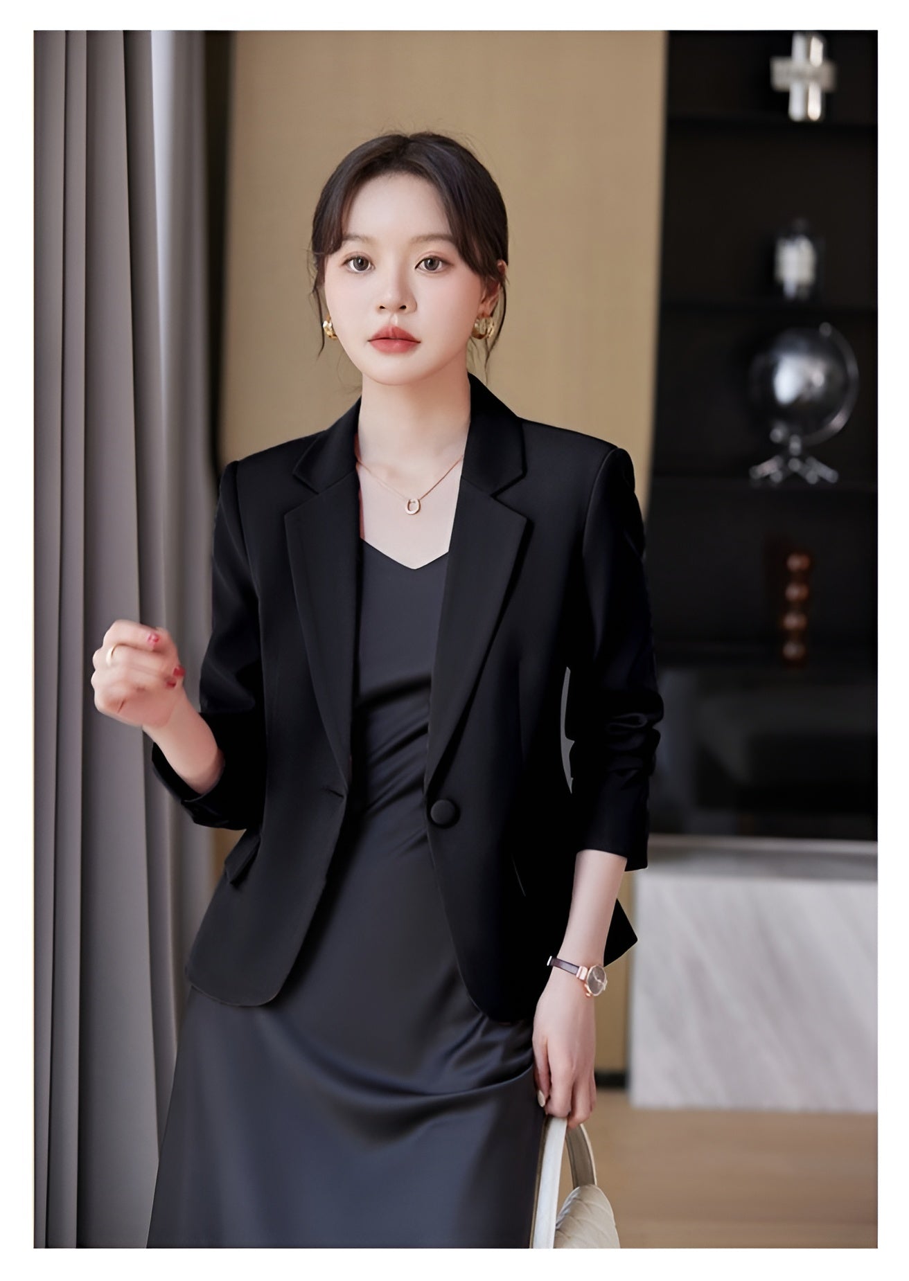 Niche One Button Casual Versatile Temperament Suit Jacket For Women