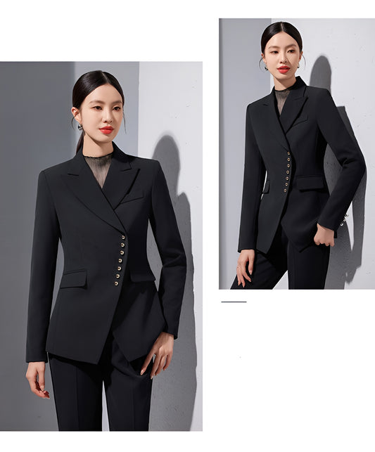 Professional Slim Fit casual Suit Jacket + Trousers Two Pieces Set