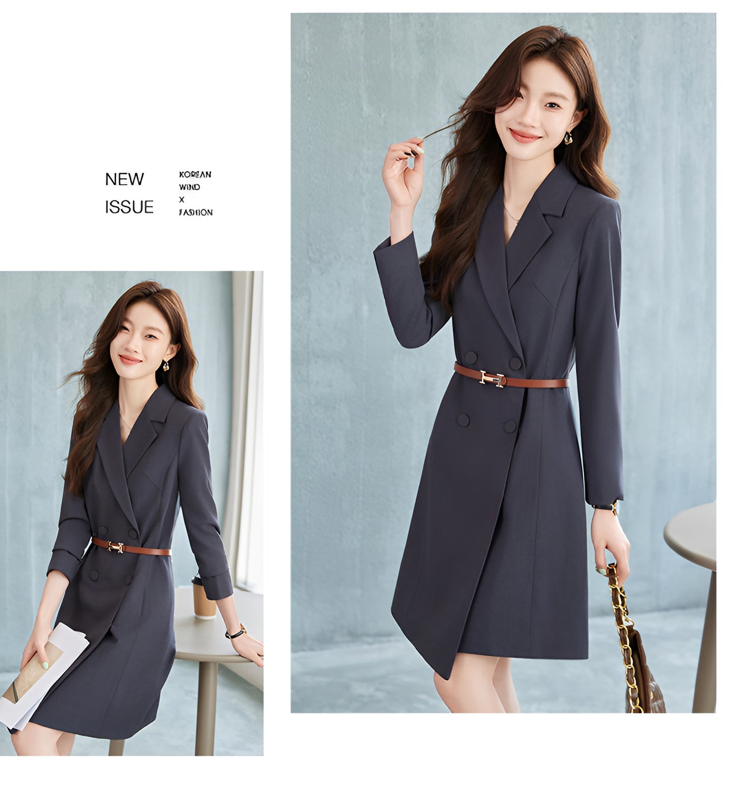 Suit Collar Office Wear Dress