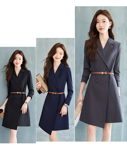 Suit Collar Office Wear Dress